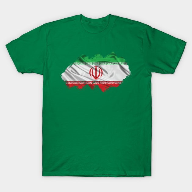 Flag of Iran T-Shirt by Teemperor